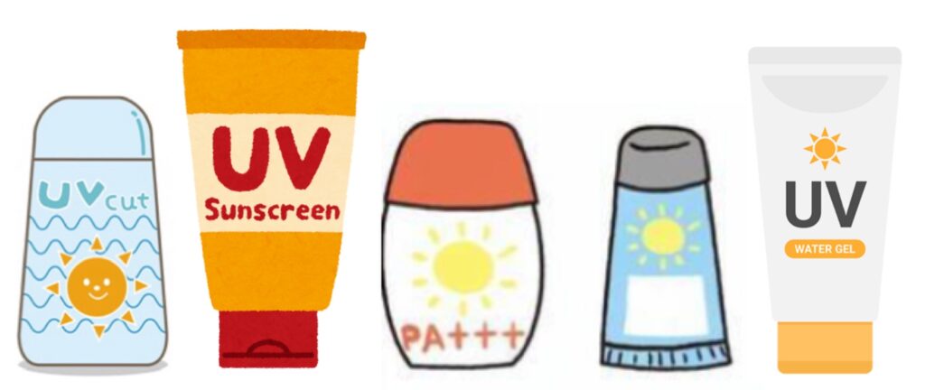 メンズの顔用日焼け止め5種類の画像